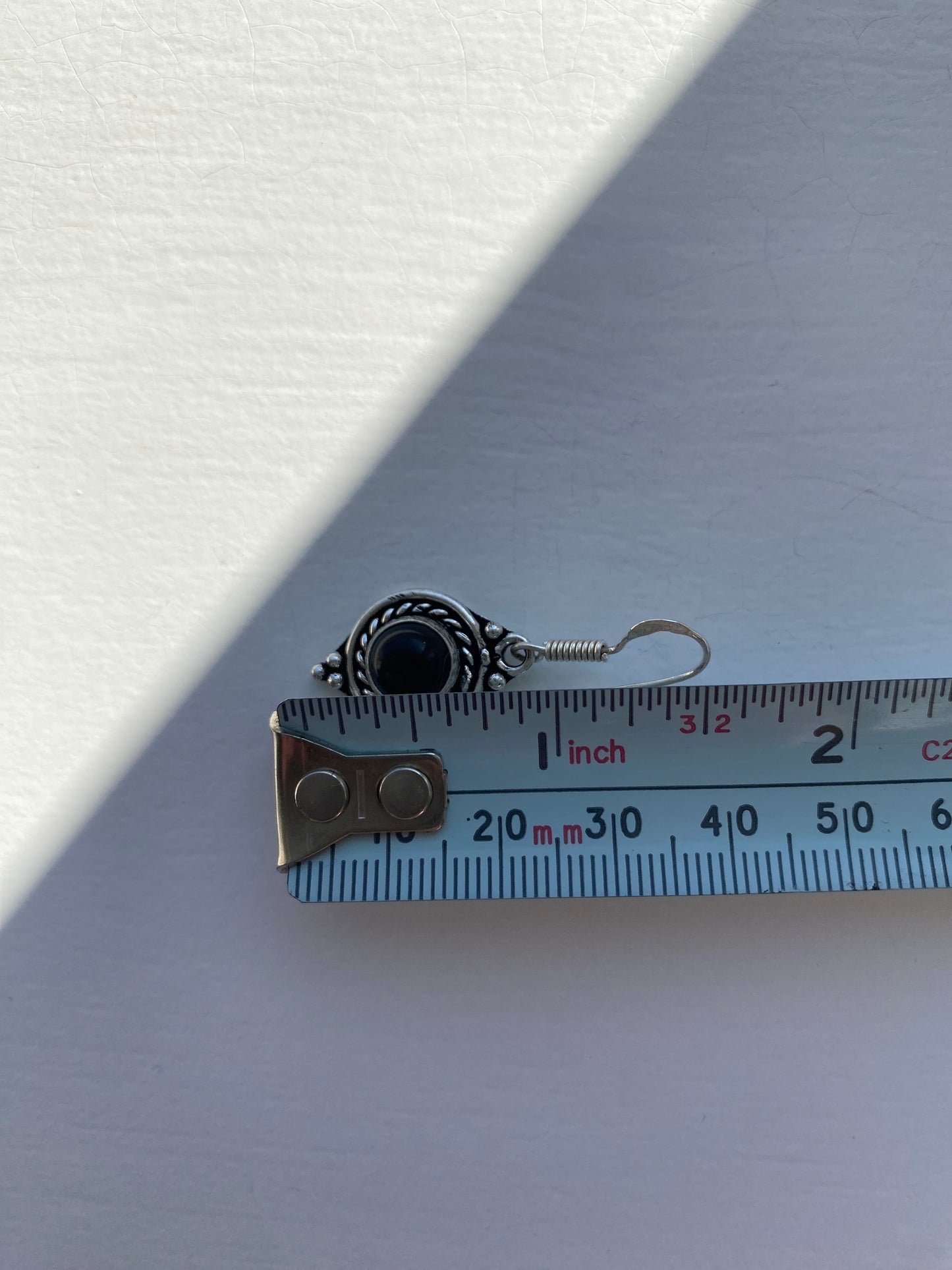 Black Onyx Vintage Style Earrings
