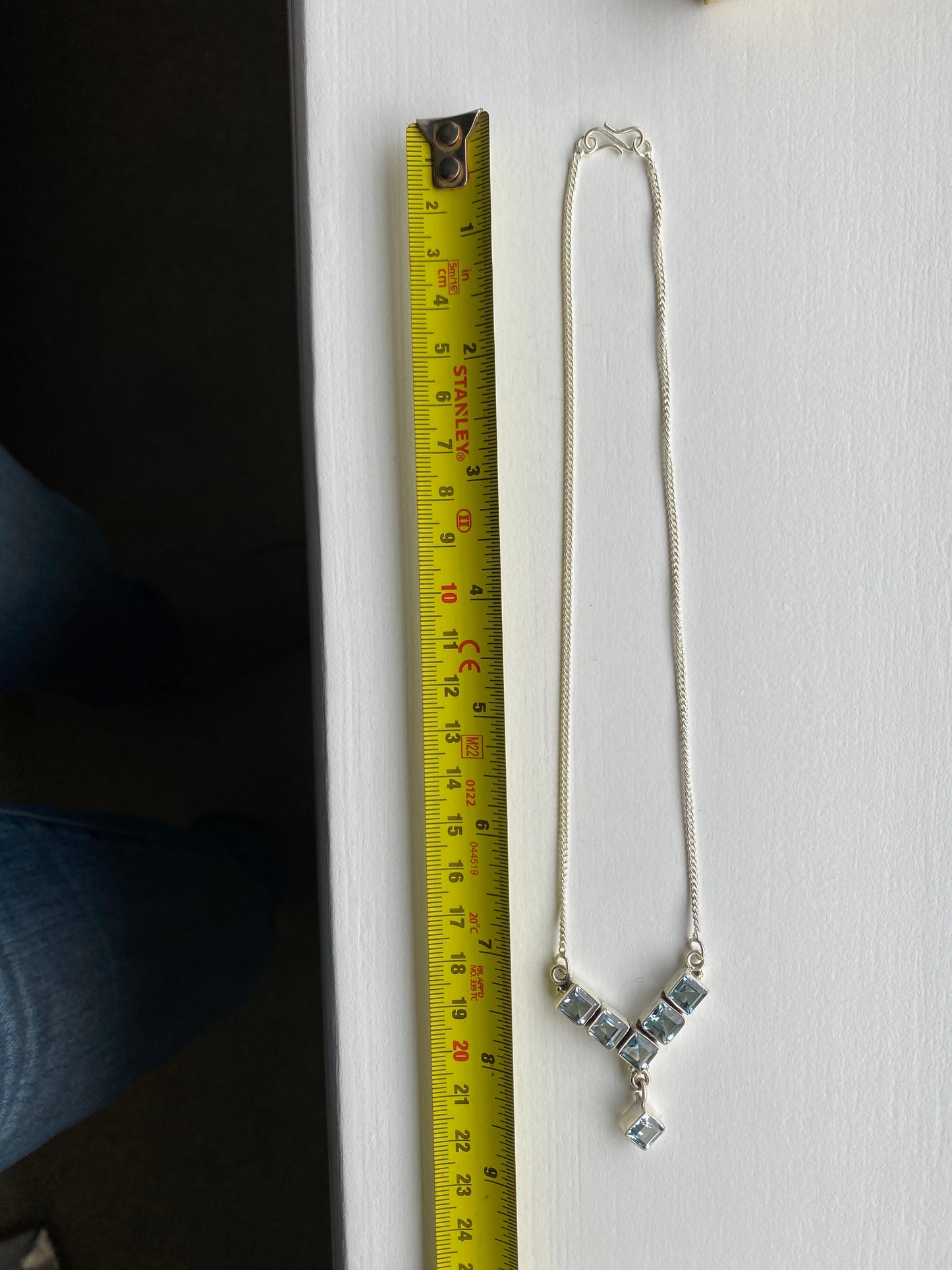 Blue Topaz & Silver Necklace