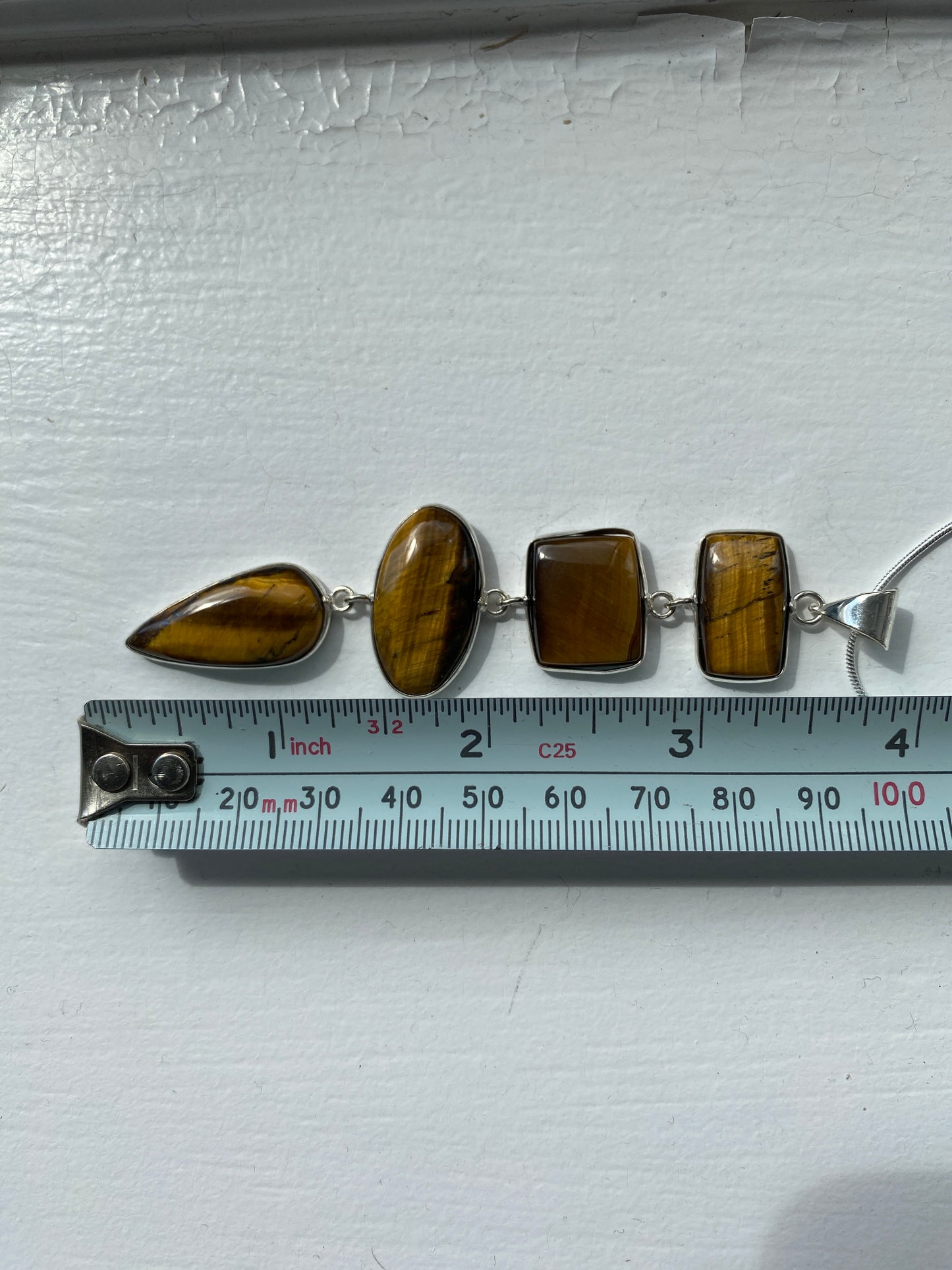 4-Stone Tiger's Eye Pendant