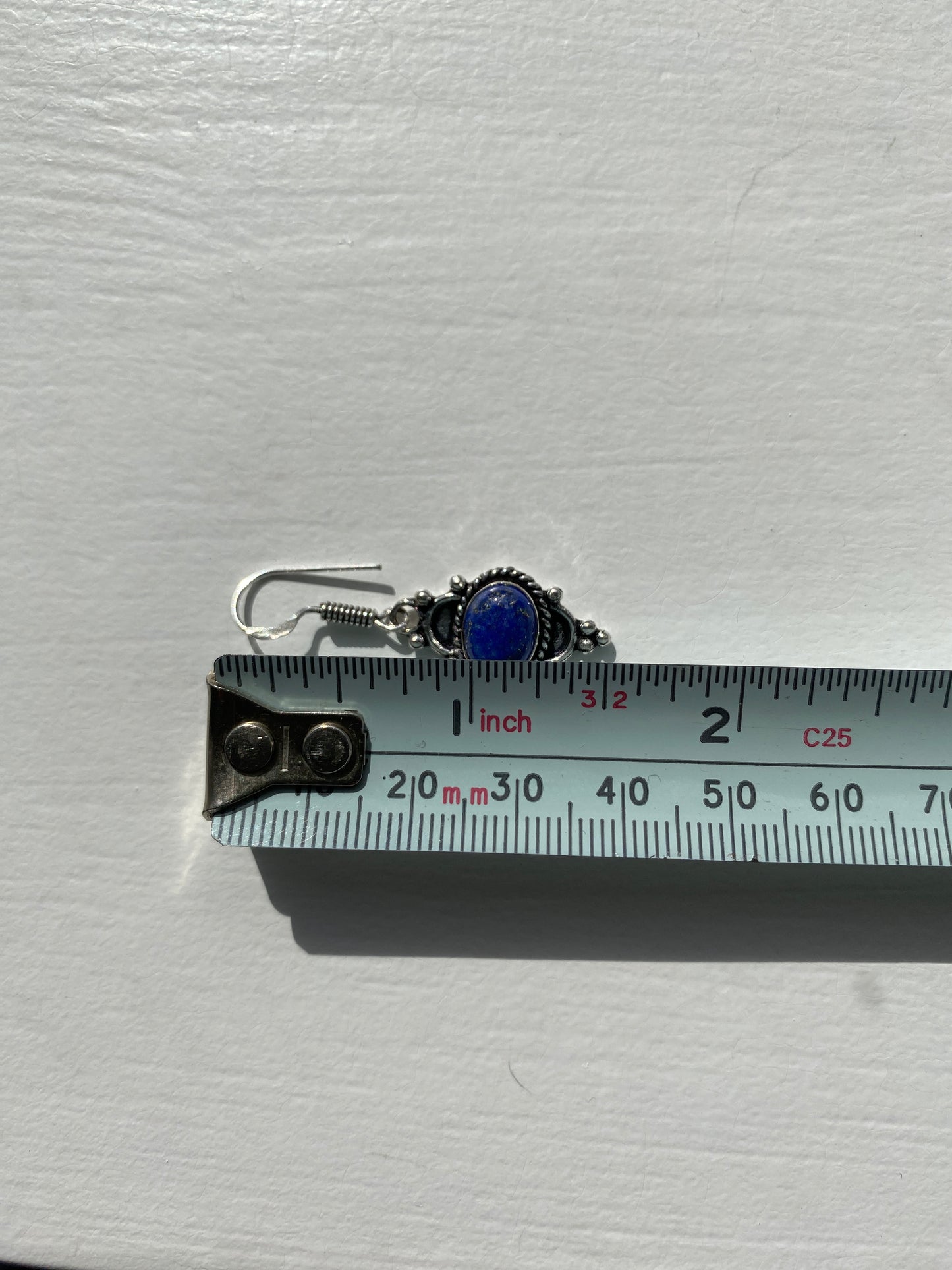 Silver and Blue Lapis Earrings