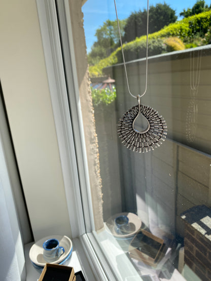 Silver 'Pheasant' Pendant Necklace