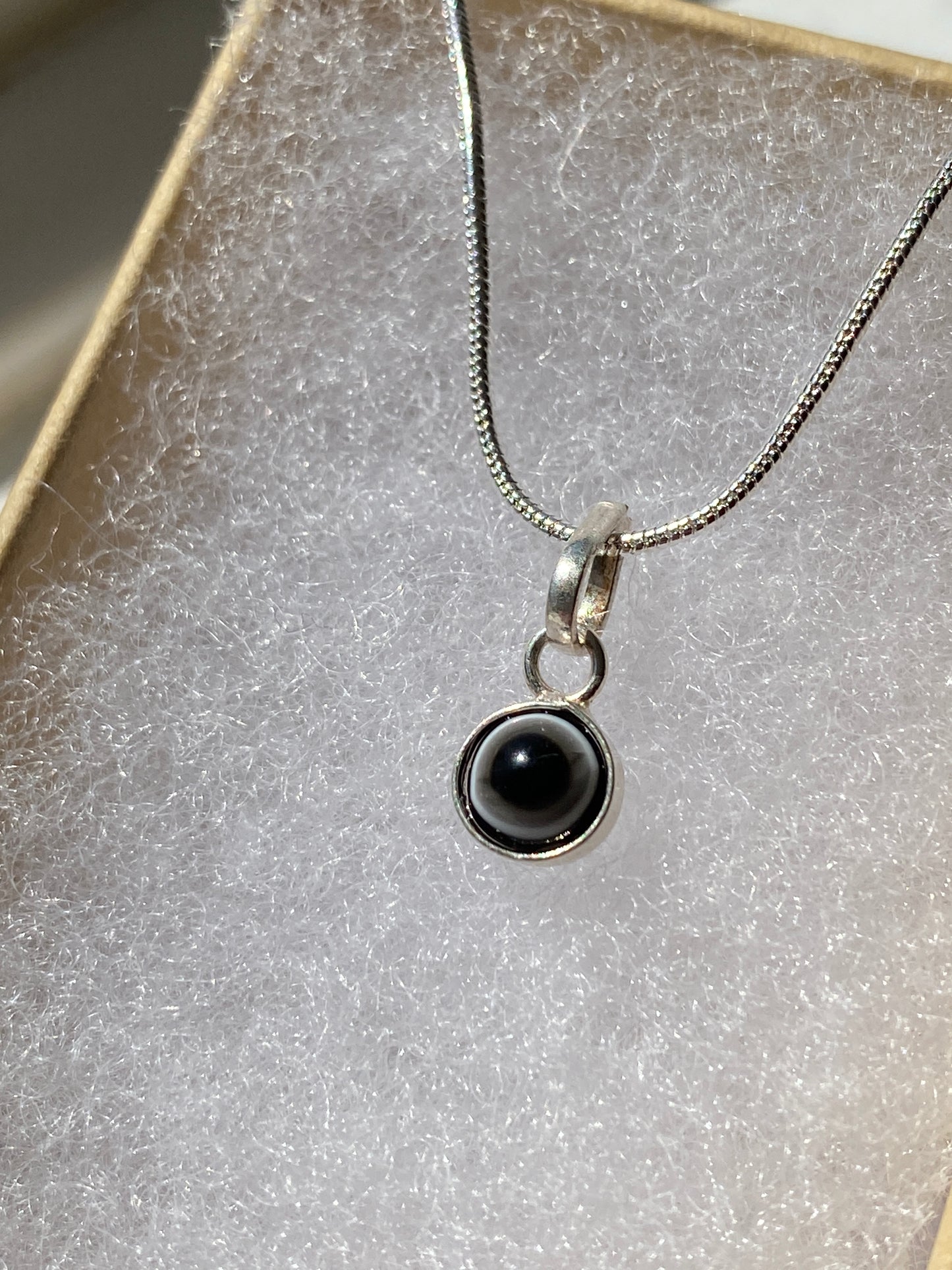 Sterling Silver 'Eye' Necklace