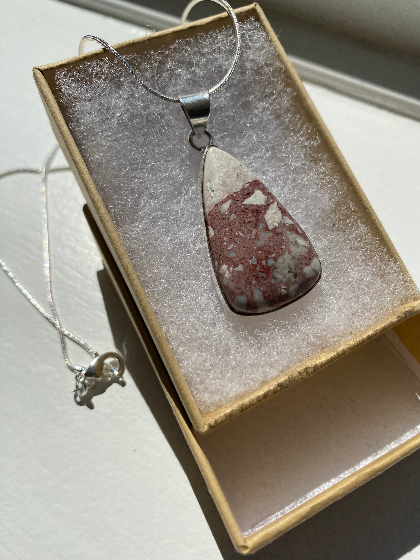 Brecciated Jasper Pendant Necklace