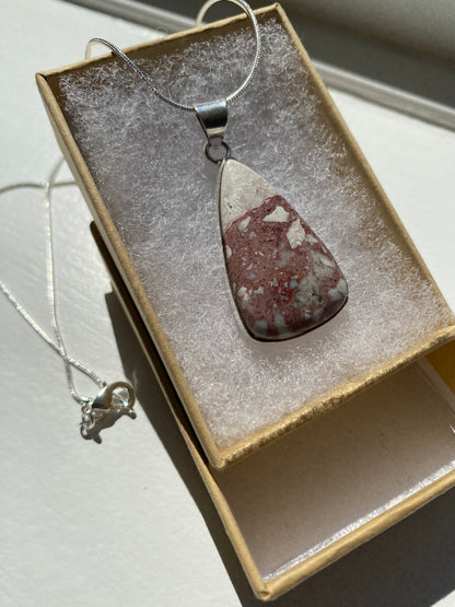 Brecciated Jasper Pendant Necklace