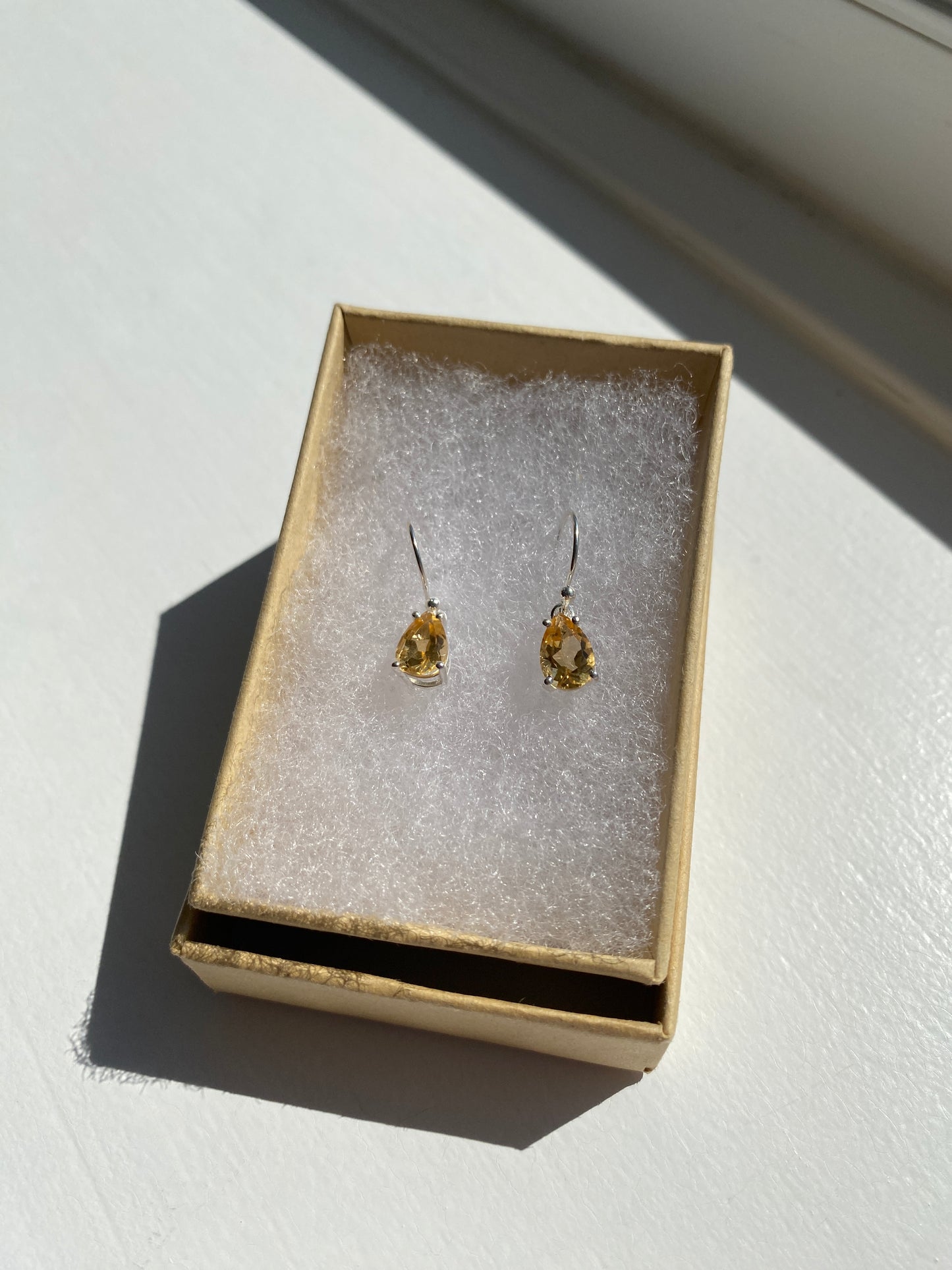 Citrine Silver Earrings