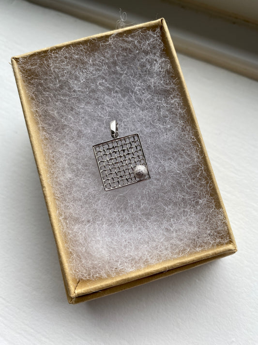 Solid Silver ‘Tennis’ Pendant