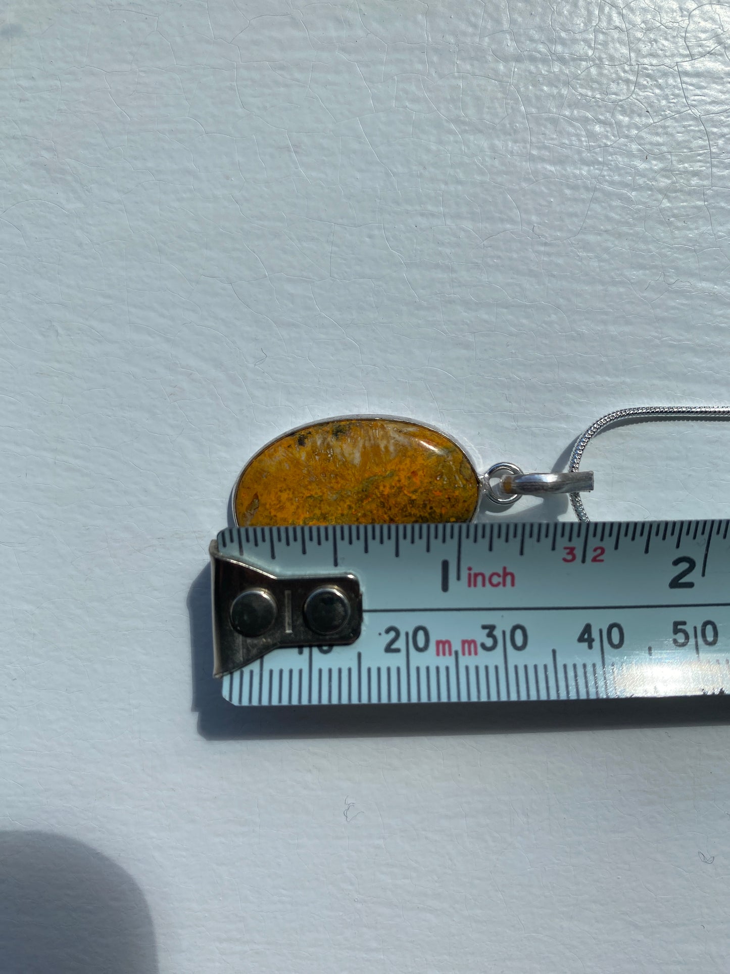 Golden Ochre Mookatite Jasper Pendant