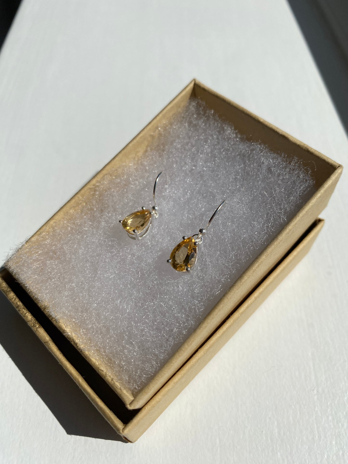 Citrine Silver Earrings