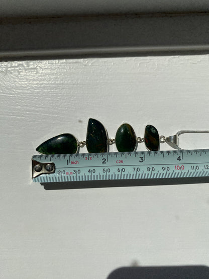 Bloodstone Jasper Pendant Necklace