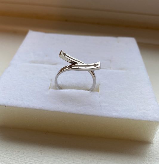 Contemporary Silver Ring