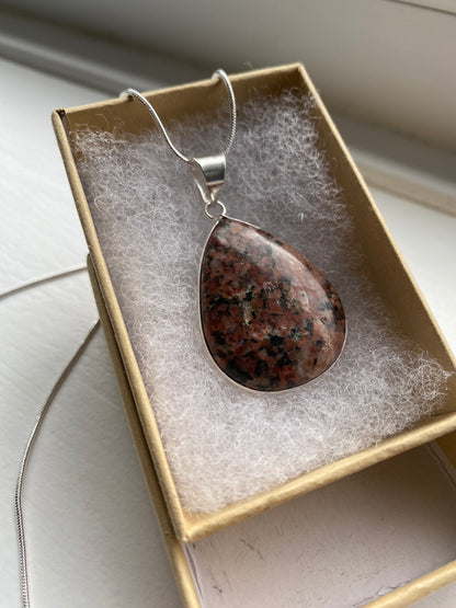 Sunstone Gemstone Pendant Necklace