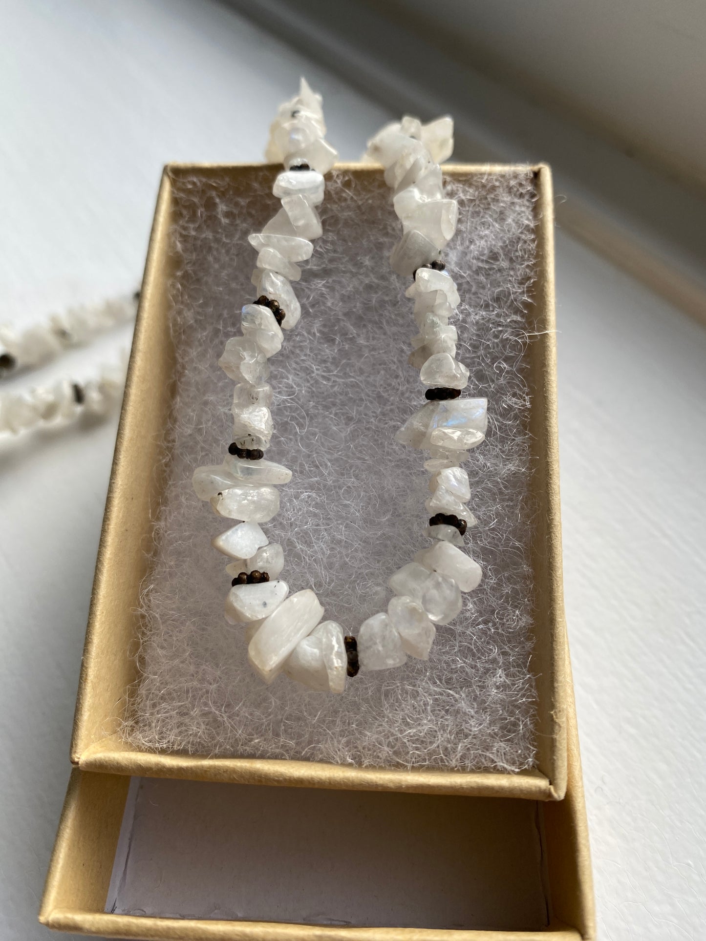 White Quartz & Silver Necklace