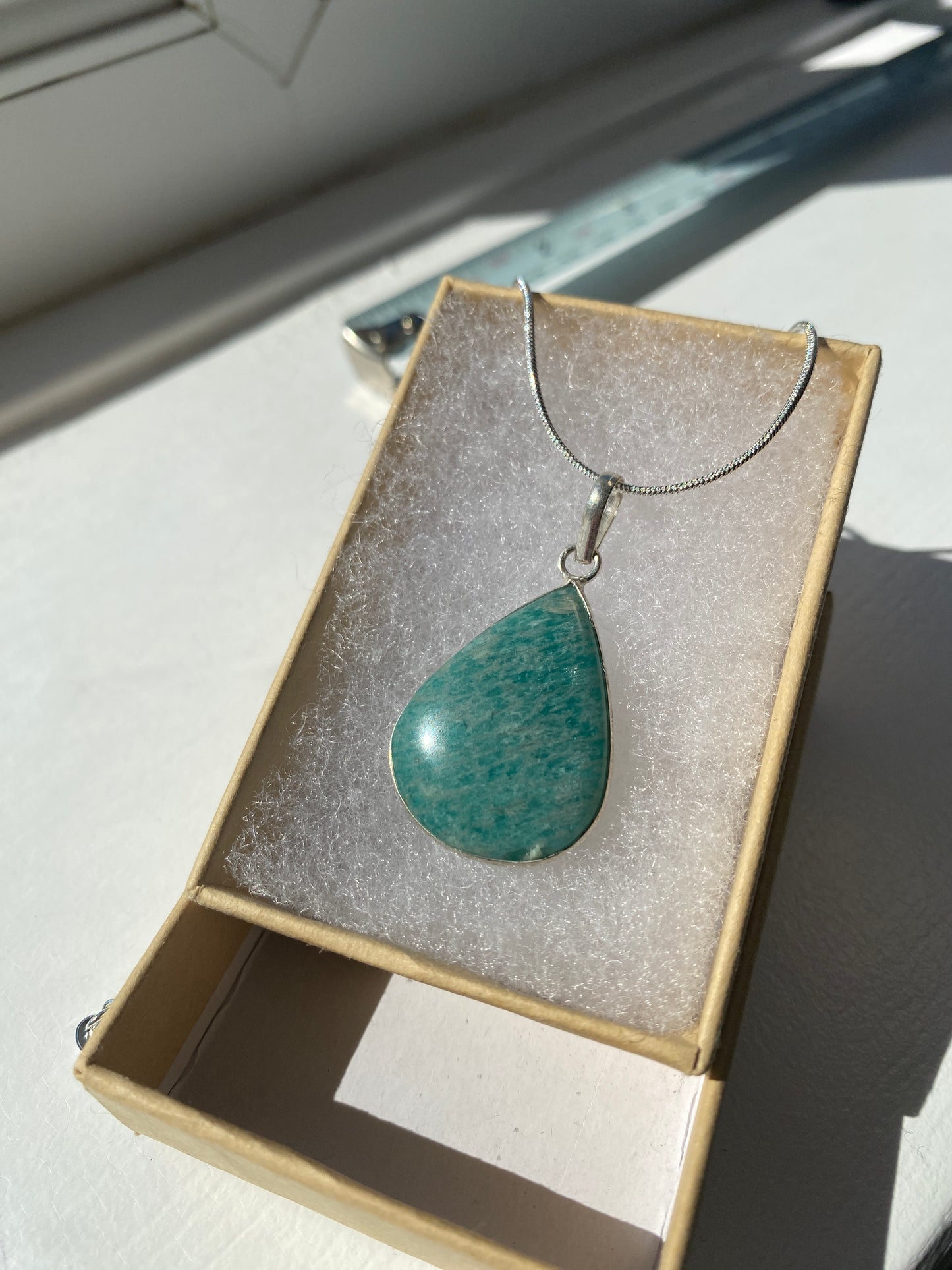 Pear Shaped Amazonite Pendant