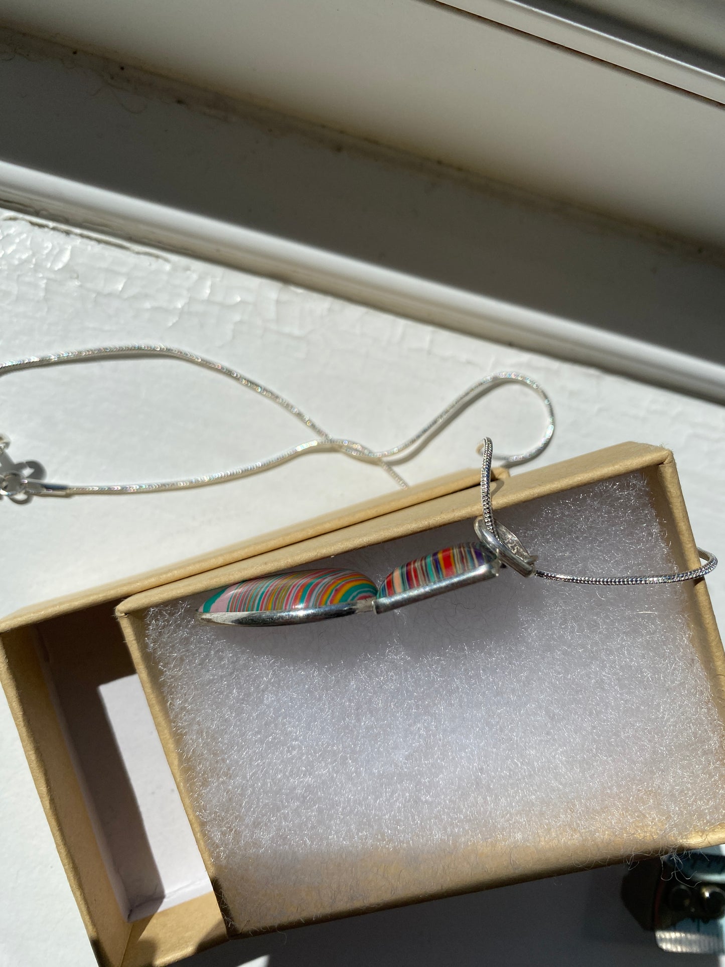 Fordite Pendant Necklace