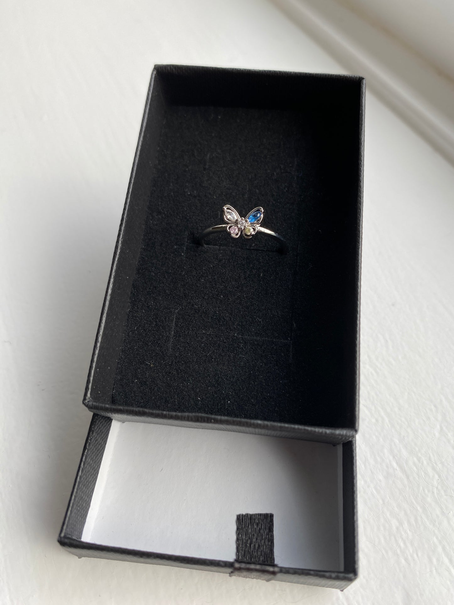 Silver Butterfly Ring