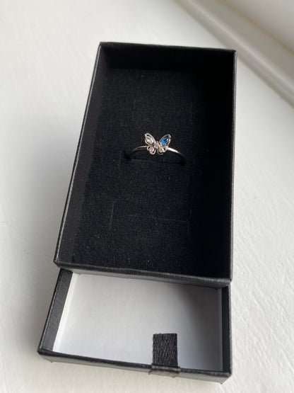 Silver Butterfly Ring