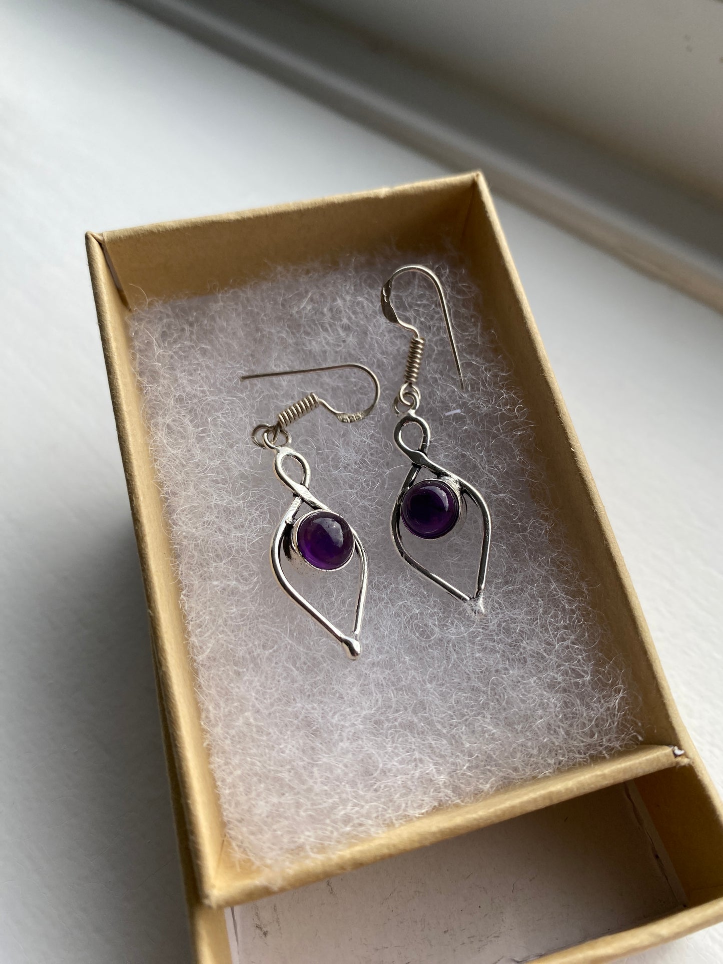 Silver & Amethyst Earrings