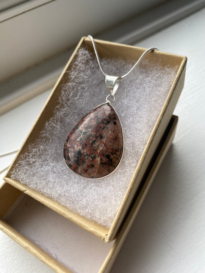 Sunstone Gemstone Pendant Necklace