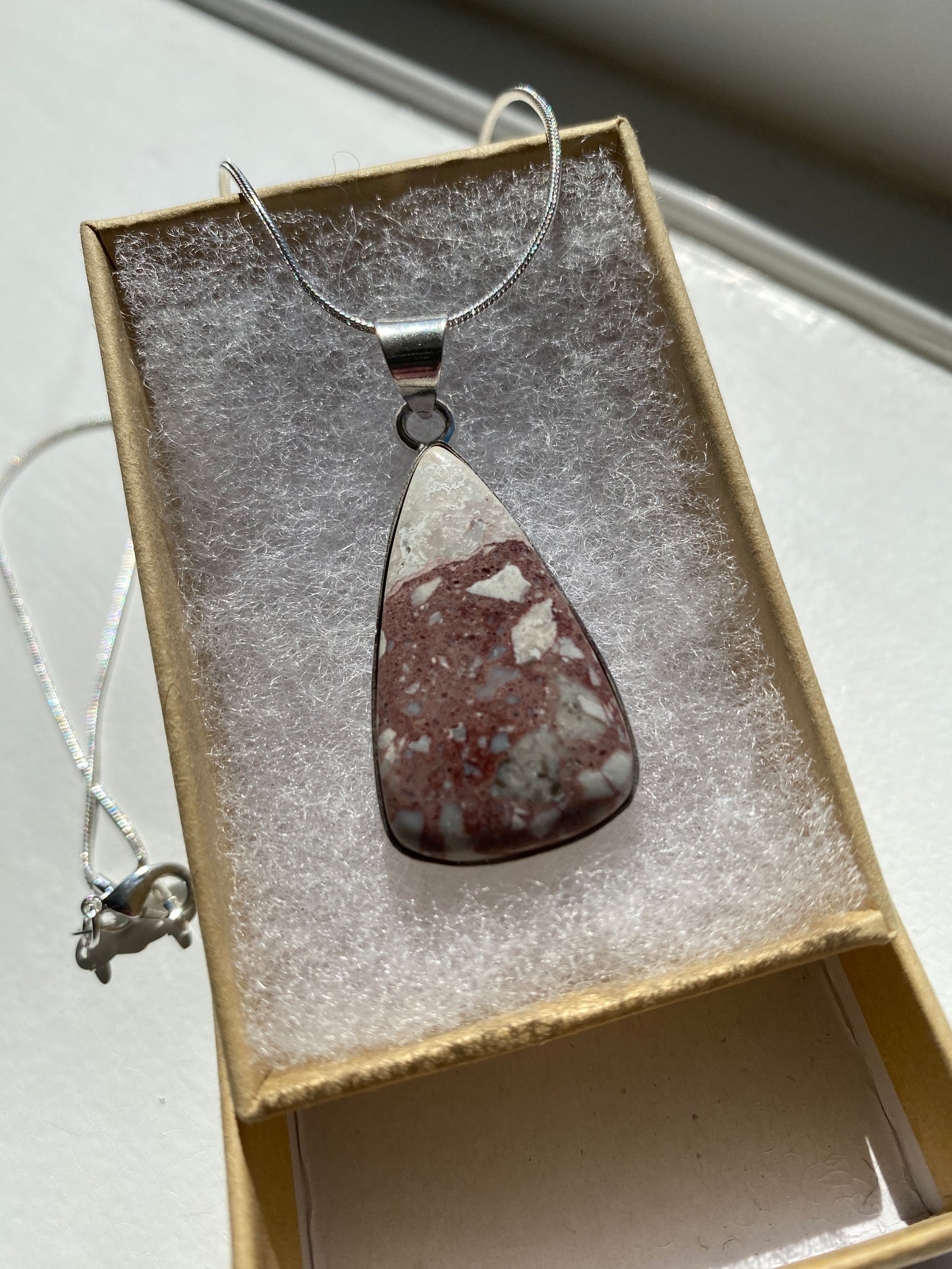Brecciated Jasper Pendant Necklace