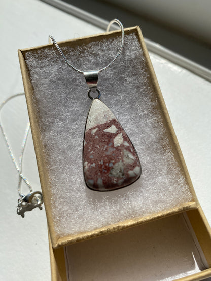 Brecciated Jasper Pendant Necklace