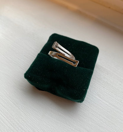 Contemporary Silver Ring