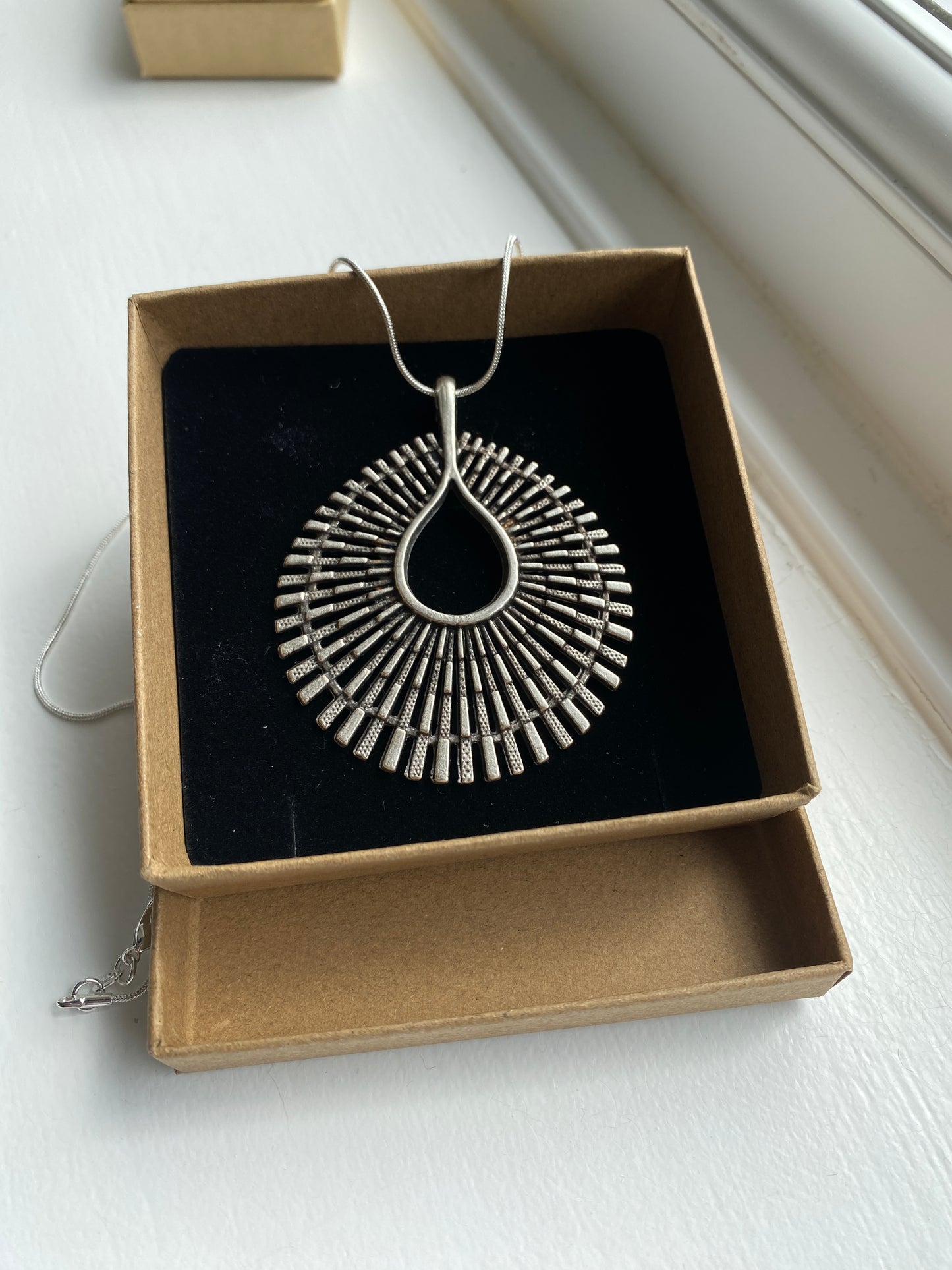 Silver 'Pheasant' Pendant Necklace