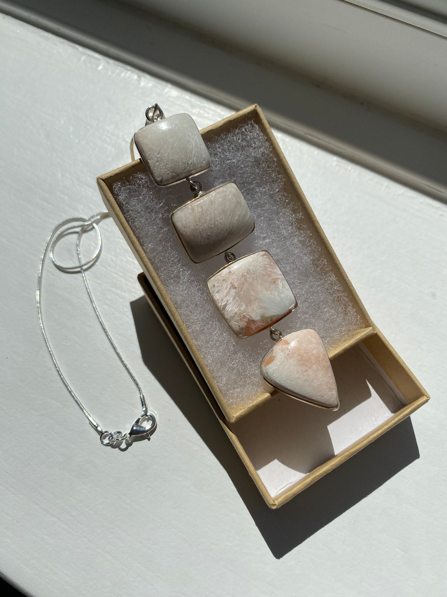 Fossil Coral Pendant Necklace