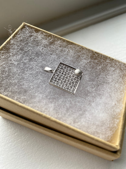 Solid Silver ‘Tennis’ Pendant