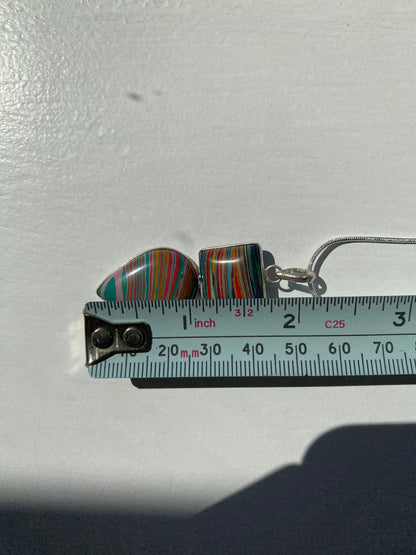 Fordite Pendant Necklace
