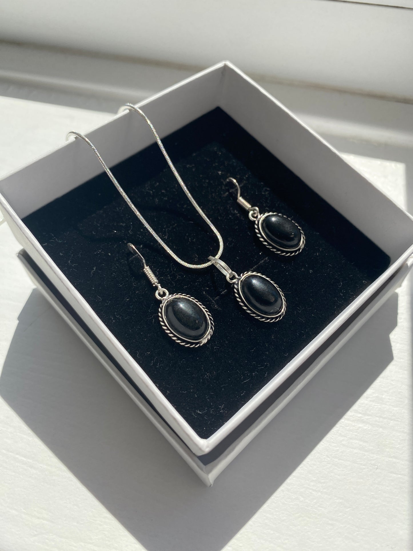 Beautiful Black Onyx Jewellery Set
