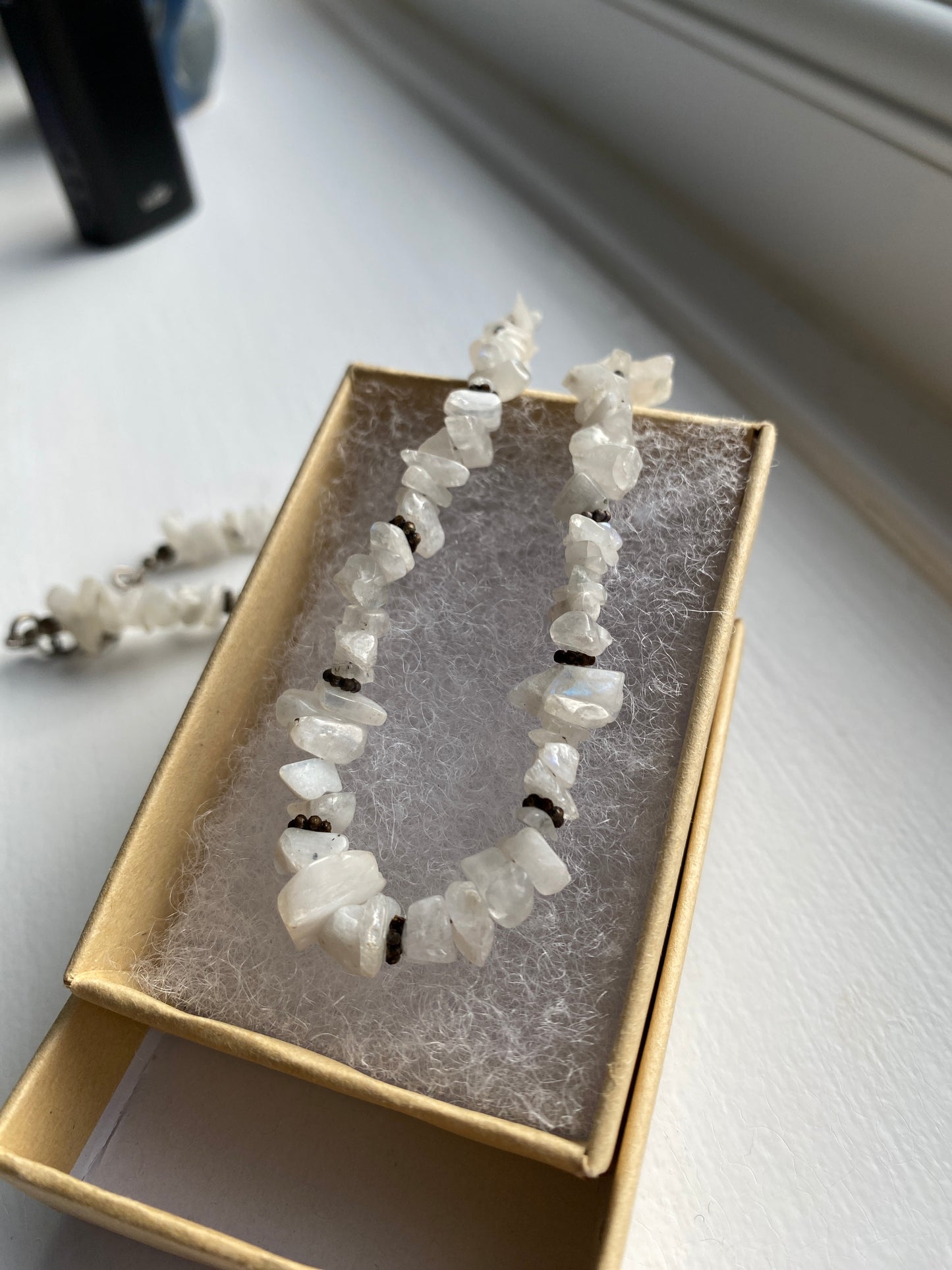 White Quartz & Silver Necklace