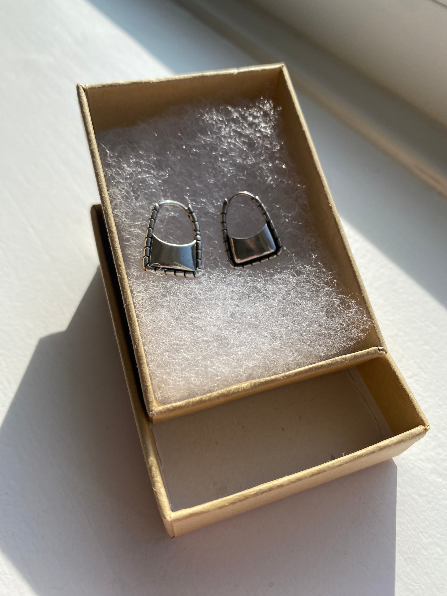 Silver Handbag/ Padlock Earrings