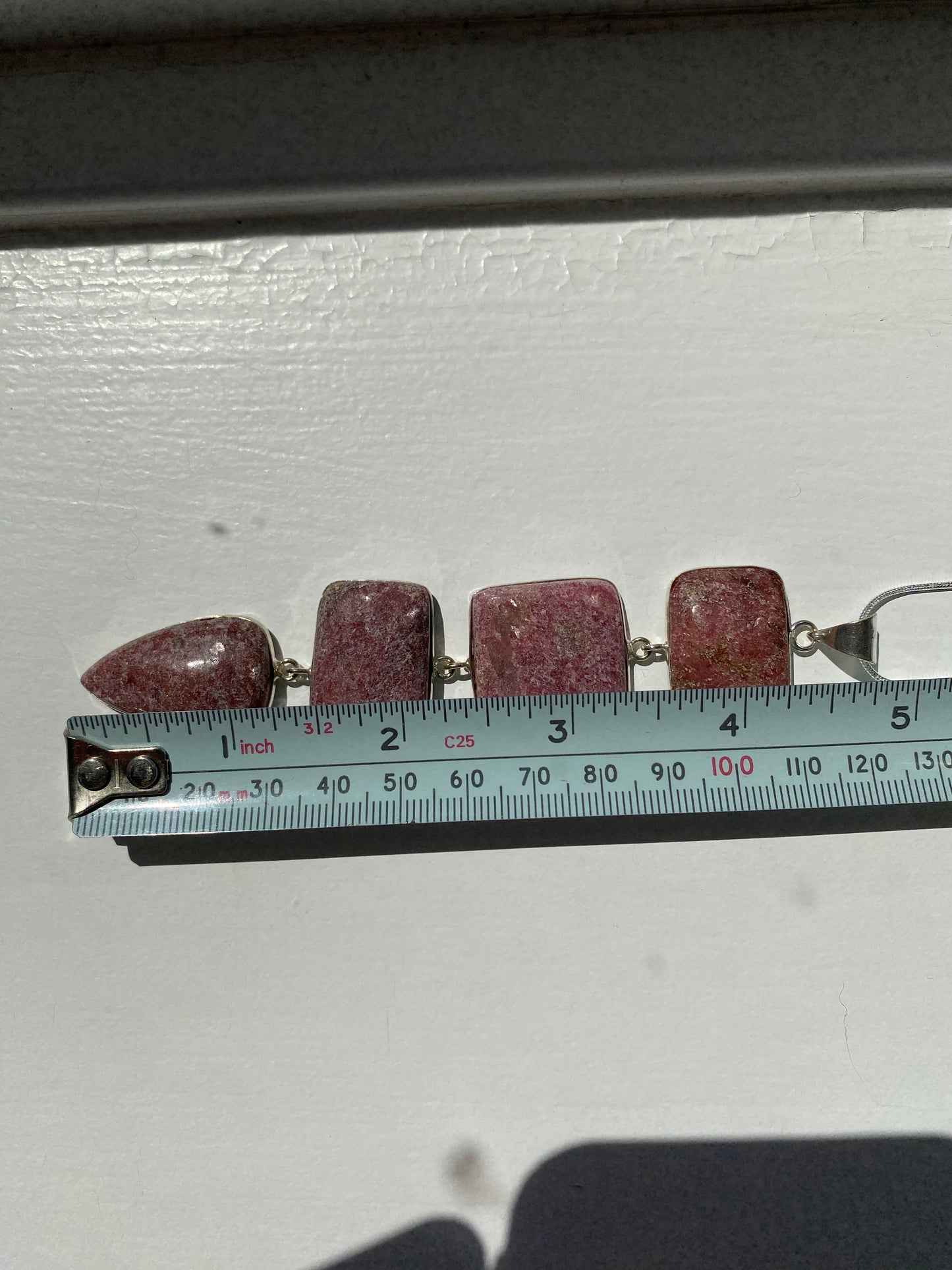 Pink Thulite Pendant Necklace