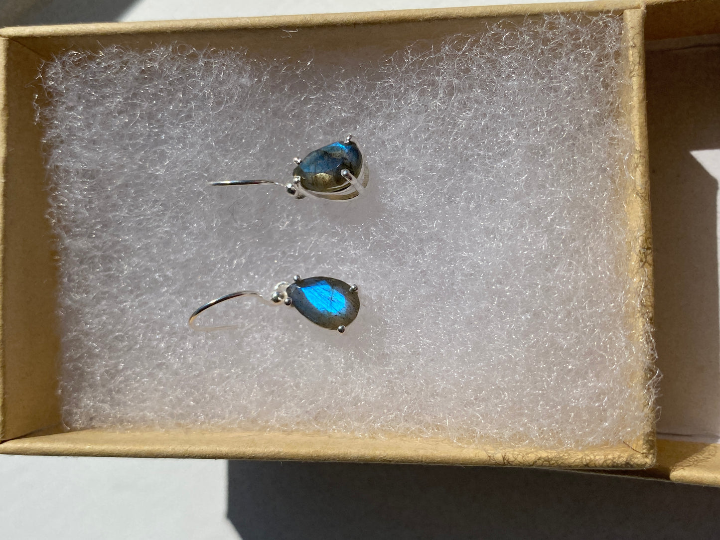 Labradorite Silver Earrings