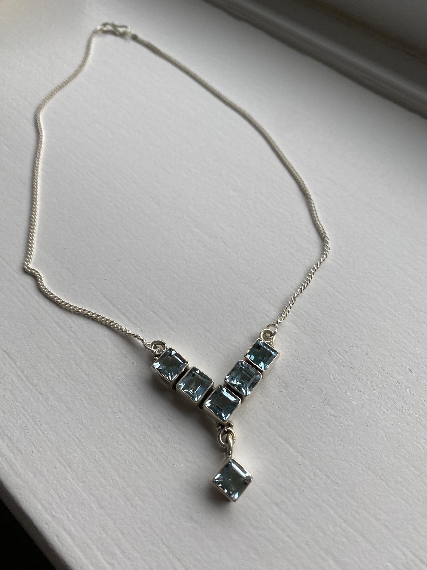 Blue Topaz & Silver Necklace