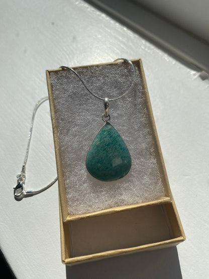 Pear Shaped Amazonite Pendant
