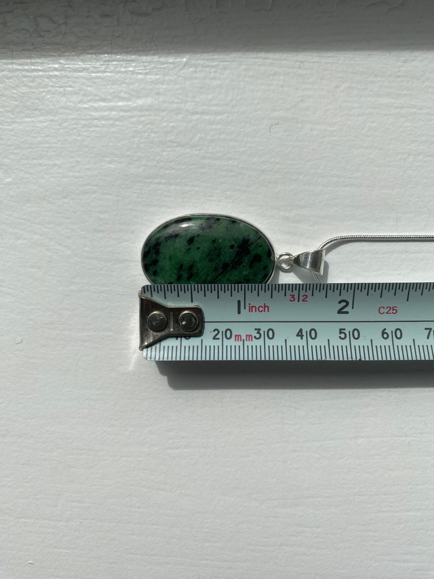Green Malachite Pendant Necklace