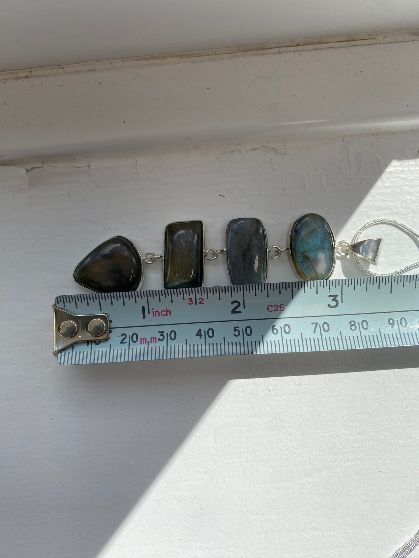 Iridescent Labradorite Pendant Necklace