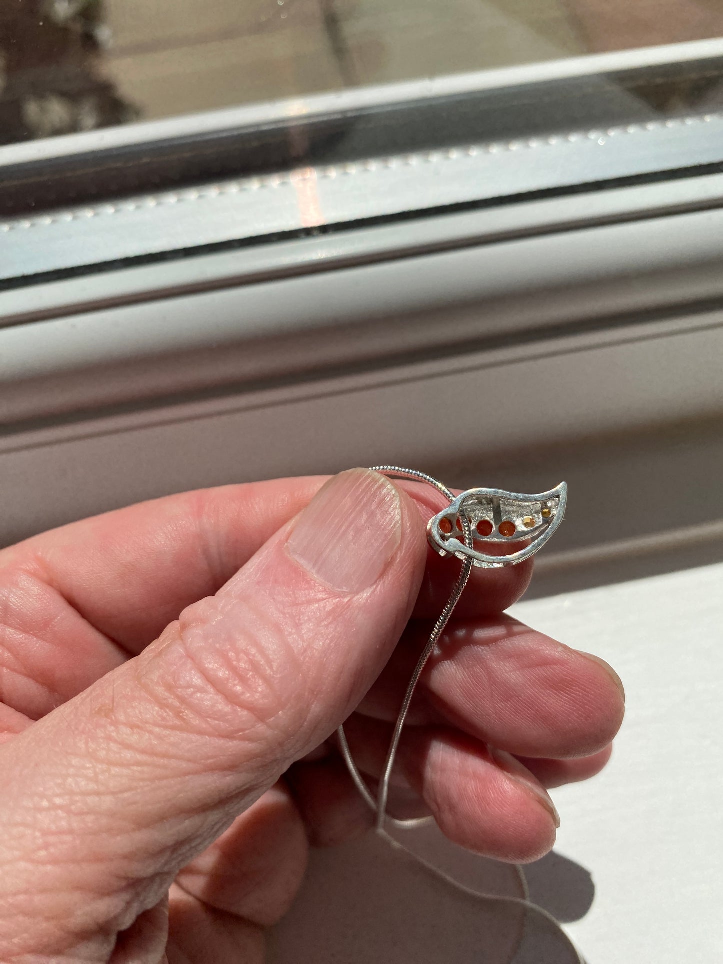 Versatile Citrine Stone Silver Pendant