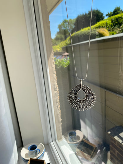 Silver 'Pheasant' Pendant Necklace