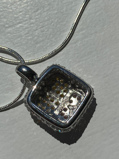 Yellow & Orange Silver 'Butterfly' Pendant