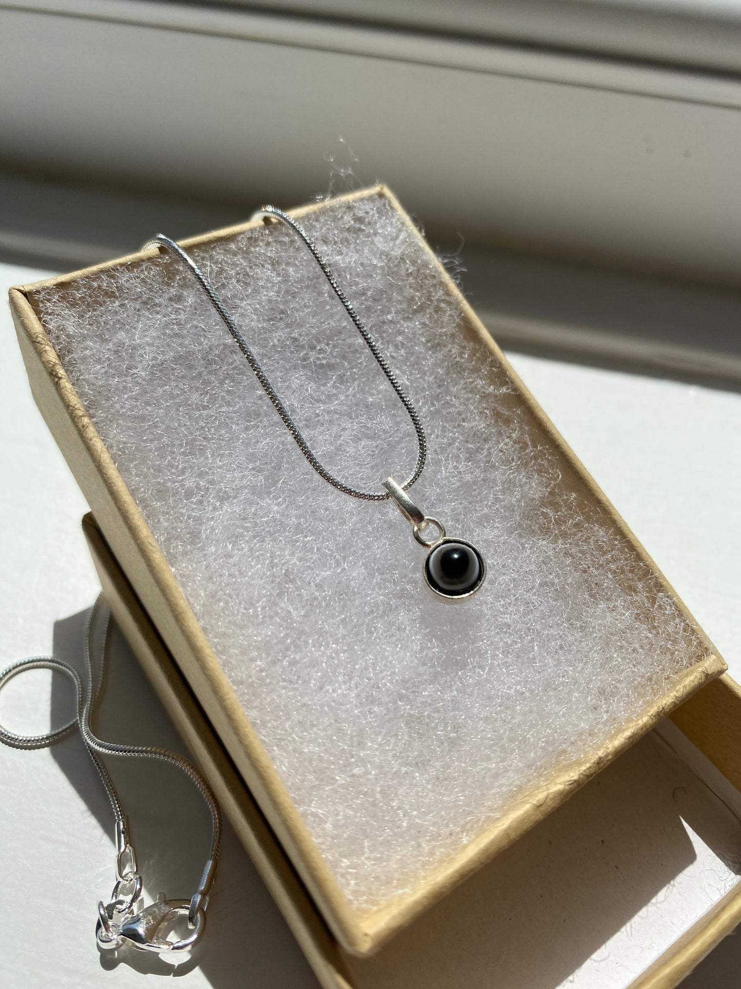 Sterling Silver 'Eye' Necklace