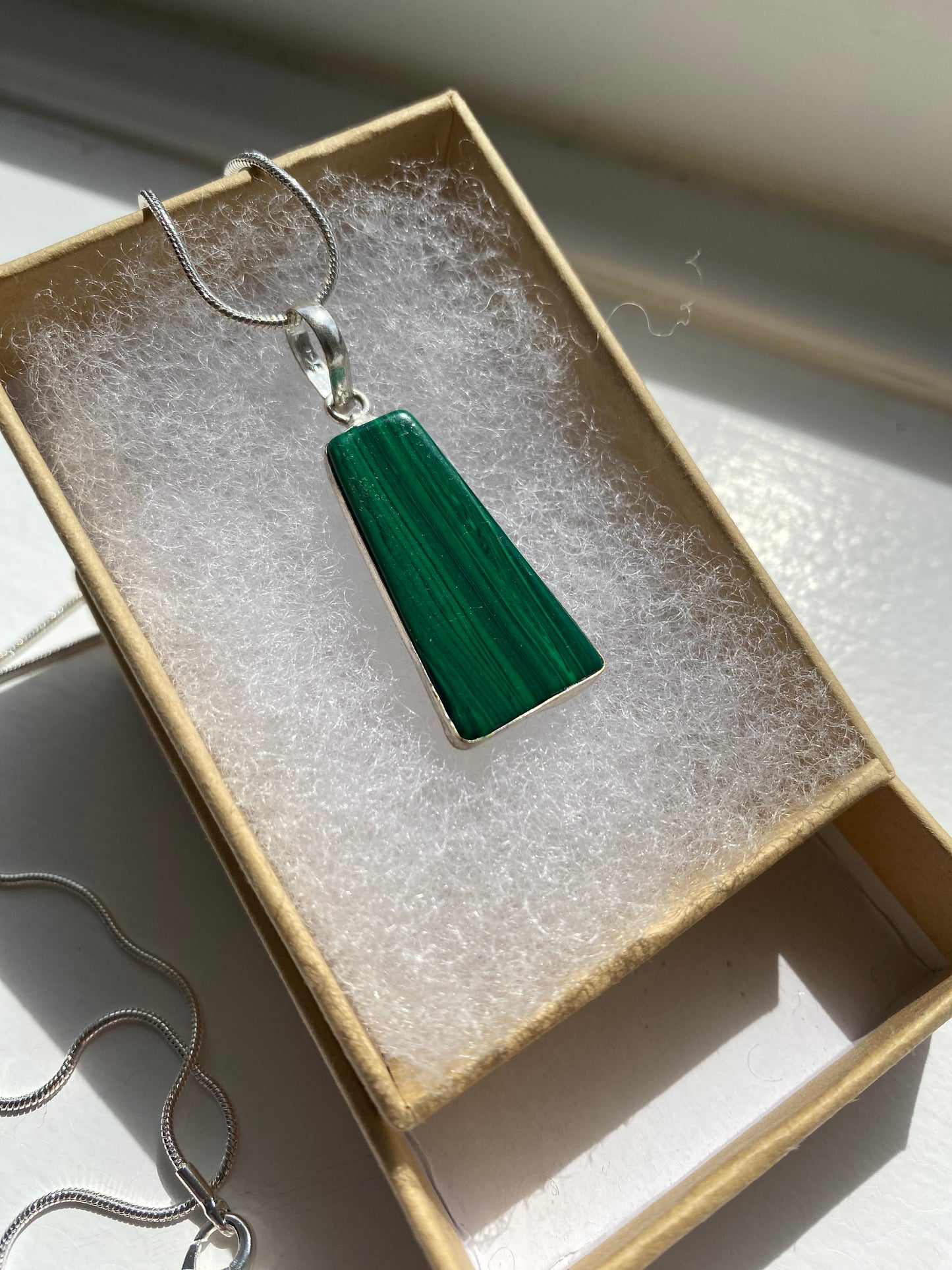 Malachite Pendant Necklace