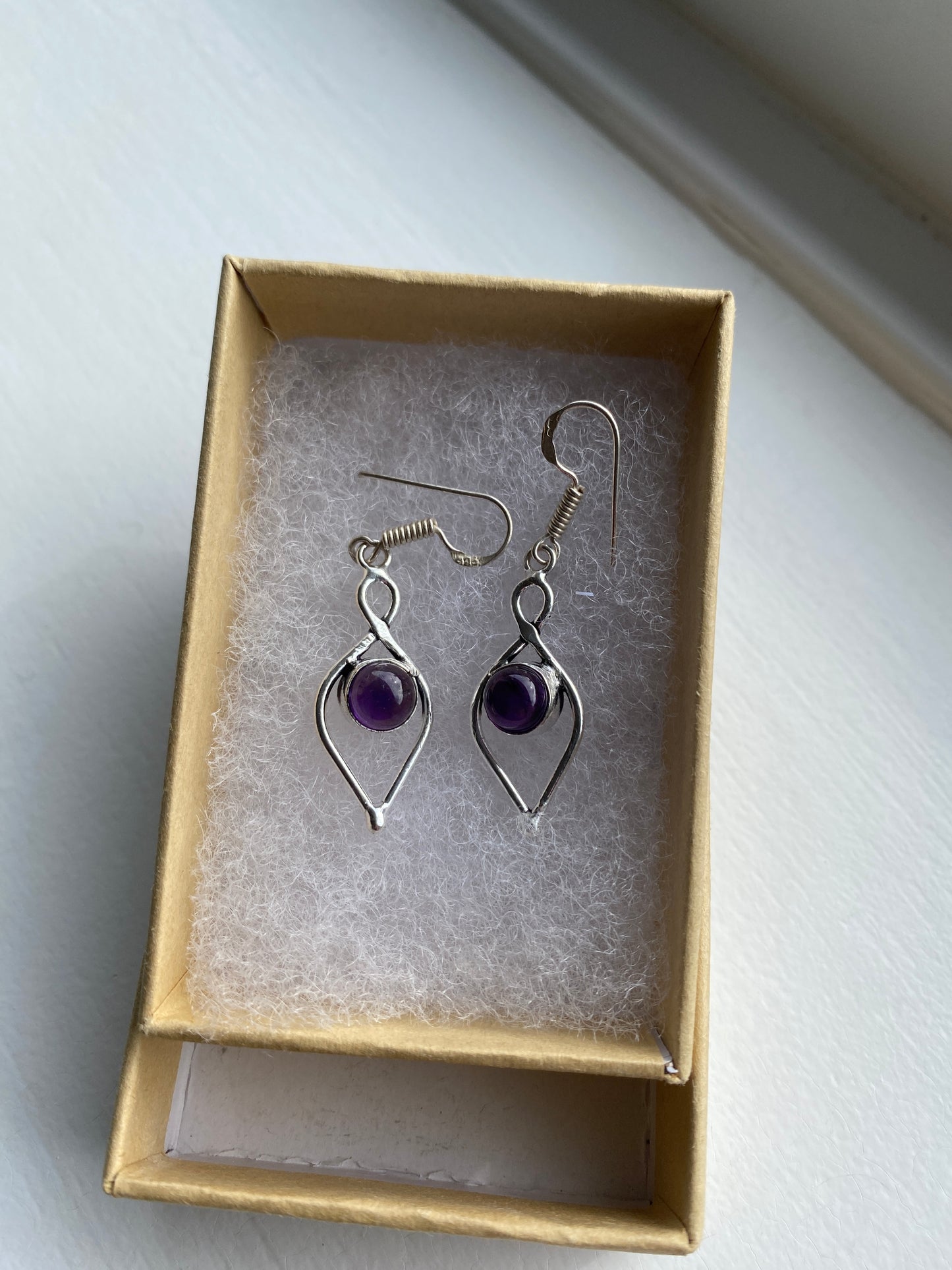 Silver & Amethyst Earrings