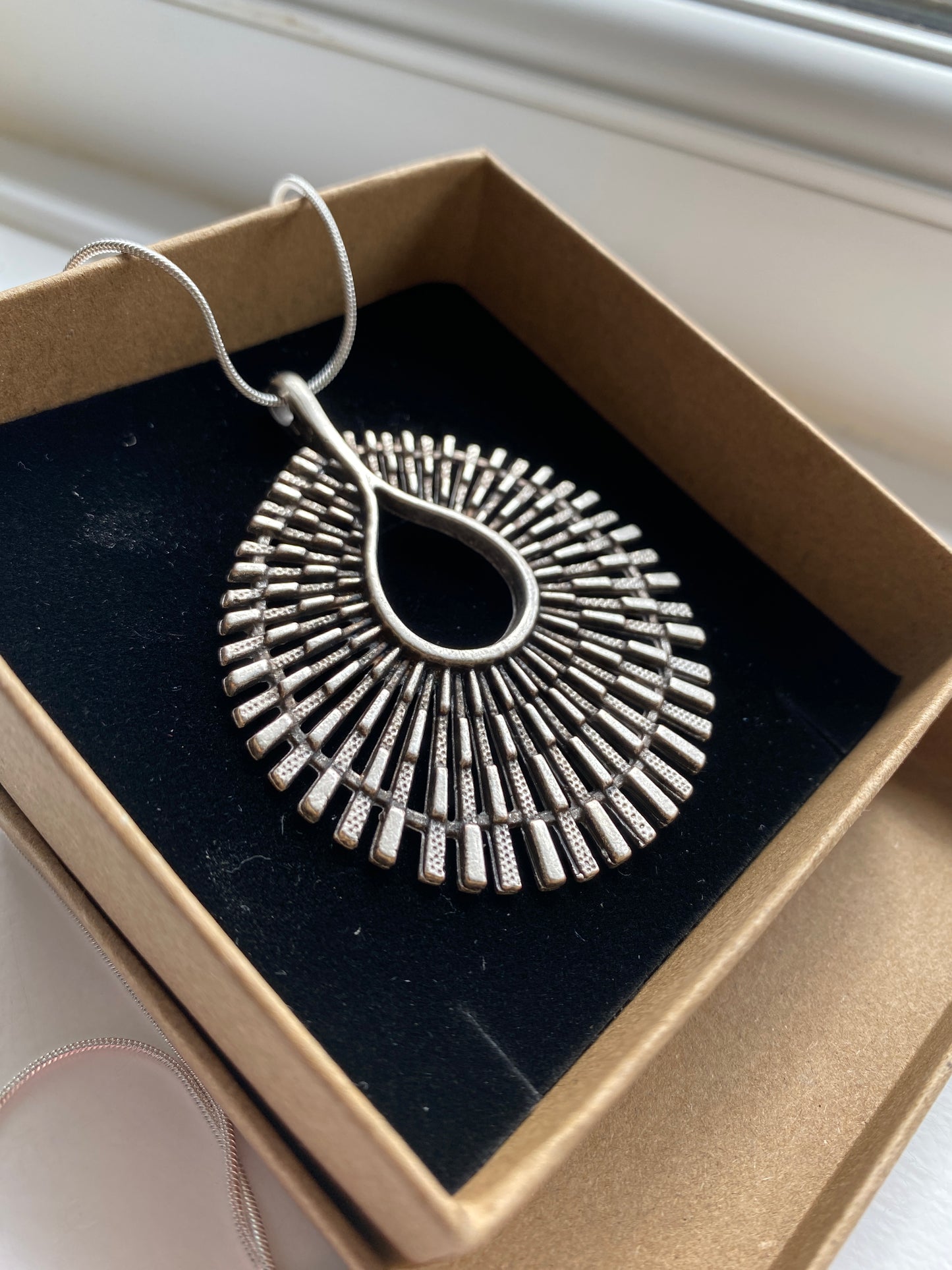 Silver 'Pheasant' Pendant Necklace