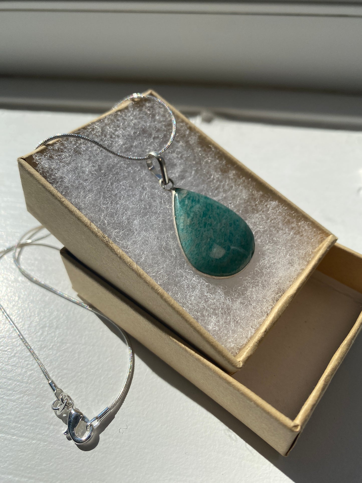 Pear Shaped Amazonite Pendant