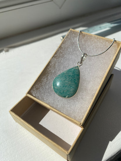 Pear Shaped Amazonite Pendant