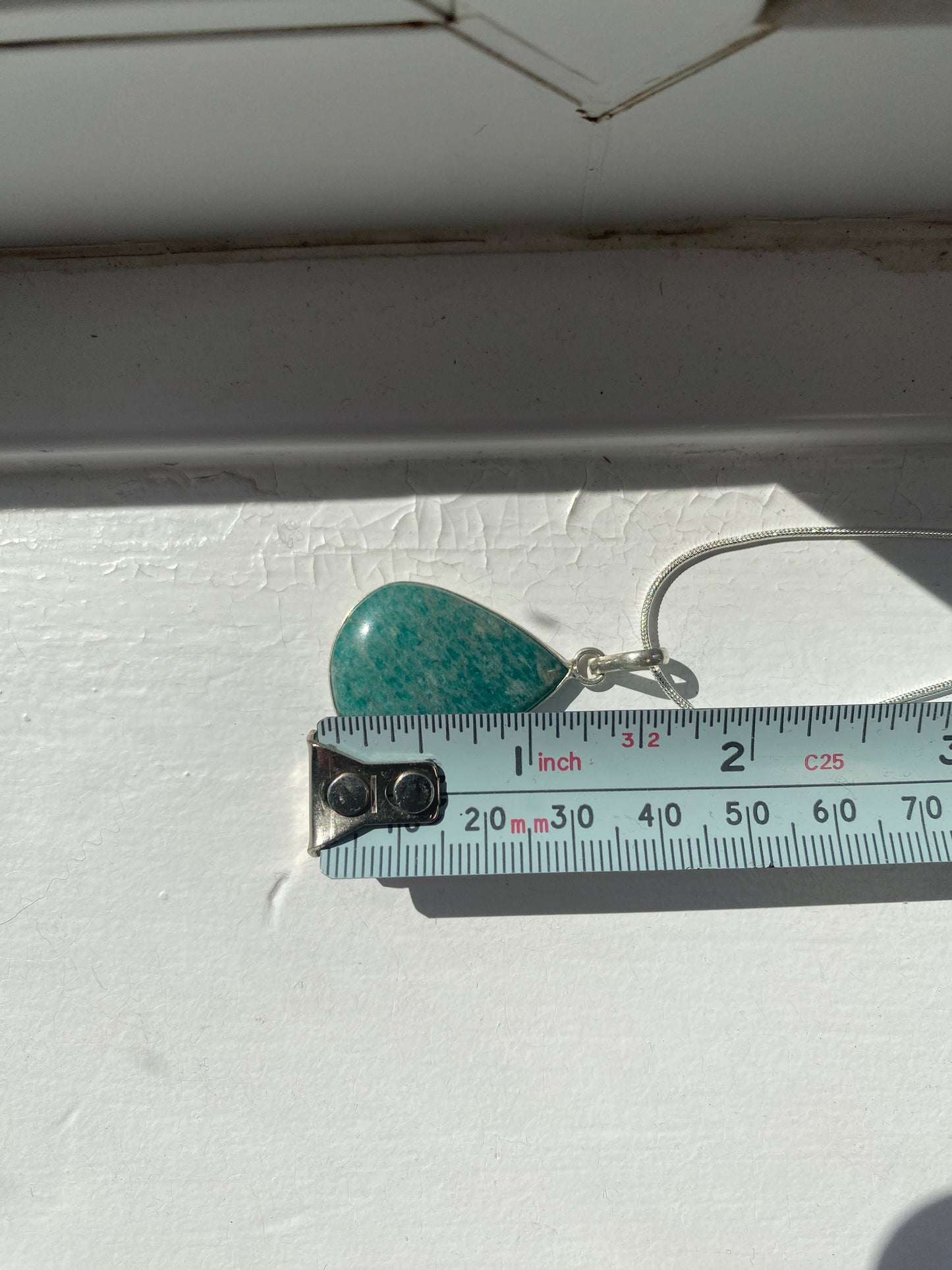 Pear Shaped Amazonite Pendant
