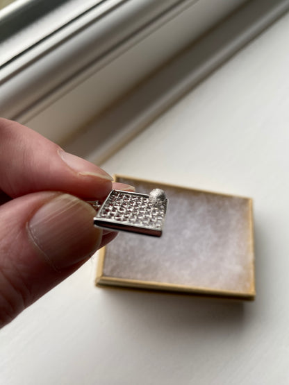 Solid Silver ‘Tennis’ Pendant