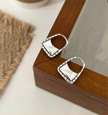 Silver Handbag/ Padlock Earrings